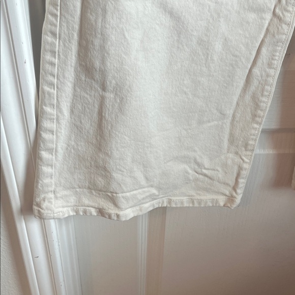 Ann Taylor Cream Wide Leg Jeans - Picture 6 of 7